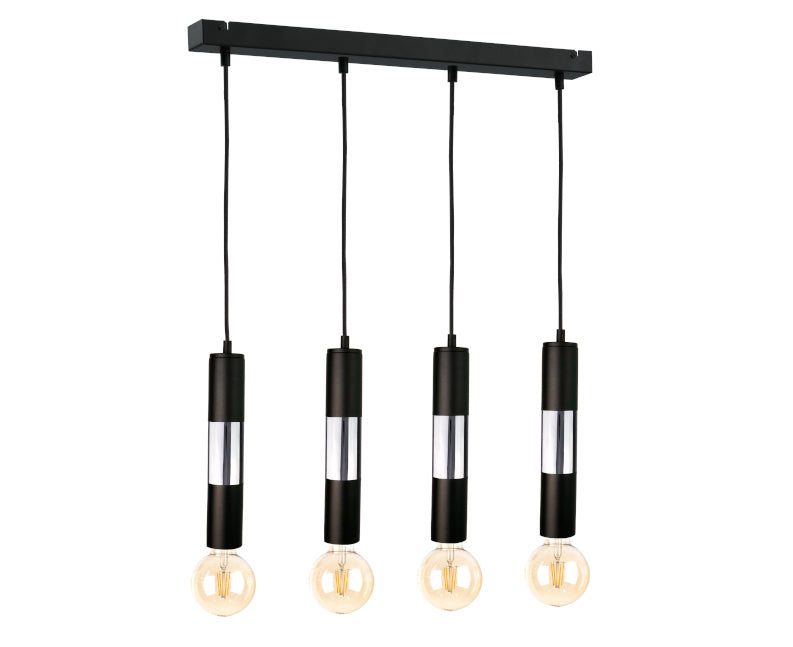 Keter Lighting Magnum 4L linear suspension pendant lamp E27 H 120.0cm
