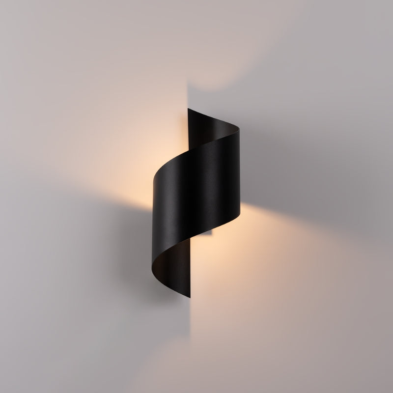 Washer sconce wall lamp Sollux Lighting Talassa 1 G9 steel black