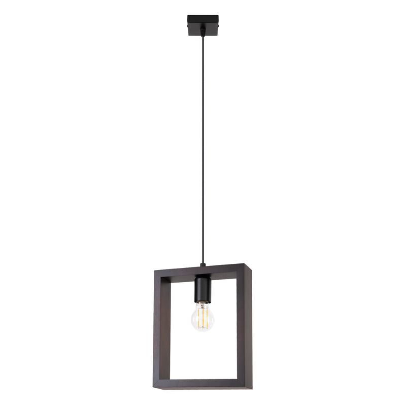 Pendant lamp Sollux Lighting Aries 1 E27 steel wenge