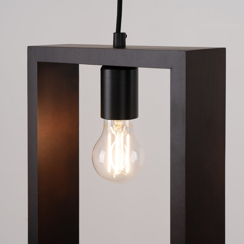 Pendant lamp Sollux Lighting Aries 1 E27 steel wenge