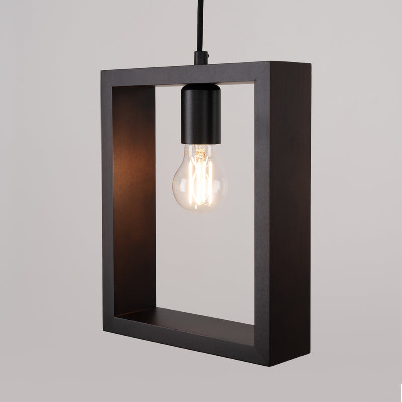 Pendant lamp Sollux Lighting Aries 1 E27 steel wenge