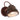 Mexlite Paco 1L wall sconce lamp brown GU10