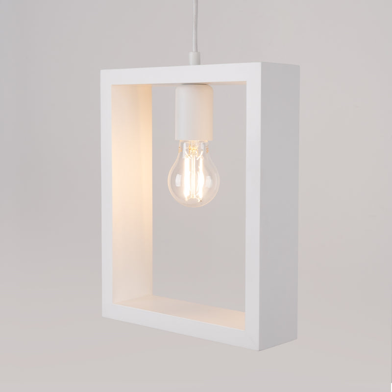 Pendant lamp Sollux Lighting Aries 1 E27 steel white