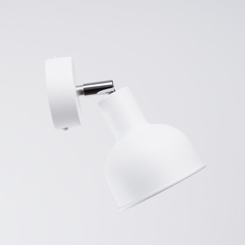 Wall sconce lamp Sollux Lighting Elba 1 E27 steel white