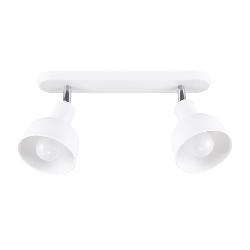 Ceiling lamp Sollux Lighting Elba 2 E27 steel white