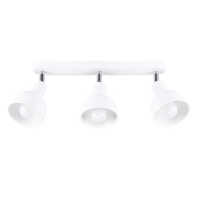 Ceiling lamp Sollux Lighting Elba 3 E27 steel white