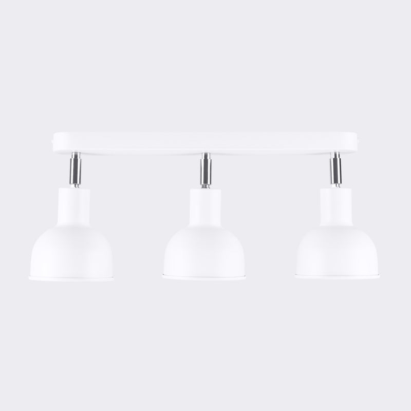 Ceiling lamp Sollux Lighting Elba 3 E27 steel white