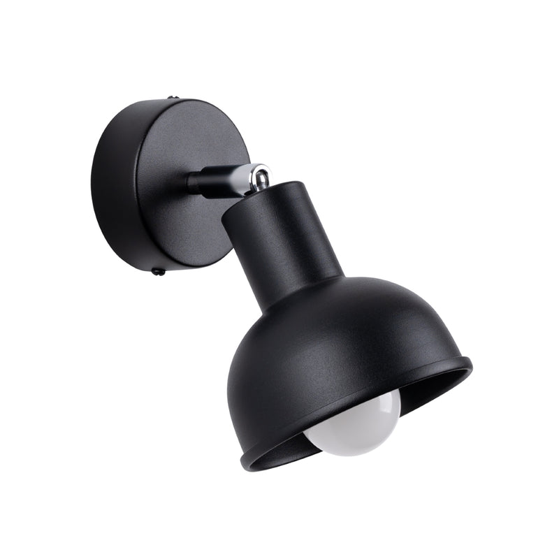 Wall sconce lamp Sollux Lighting Elba 1 E27 steel black