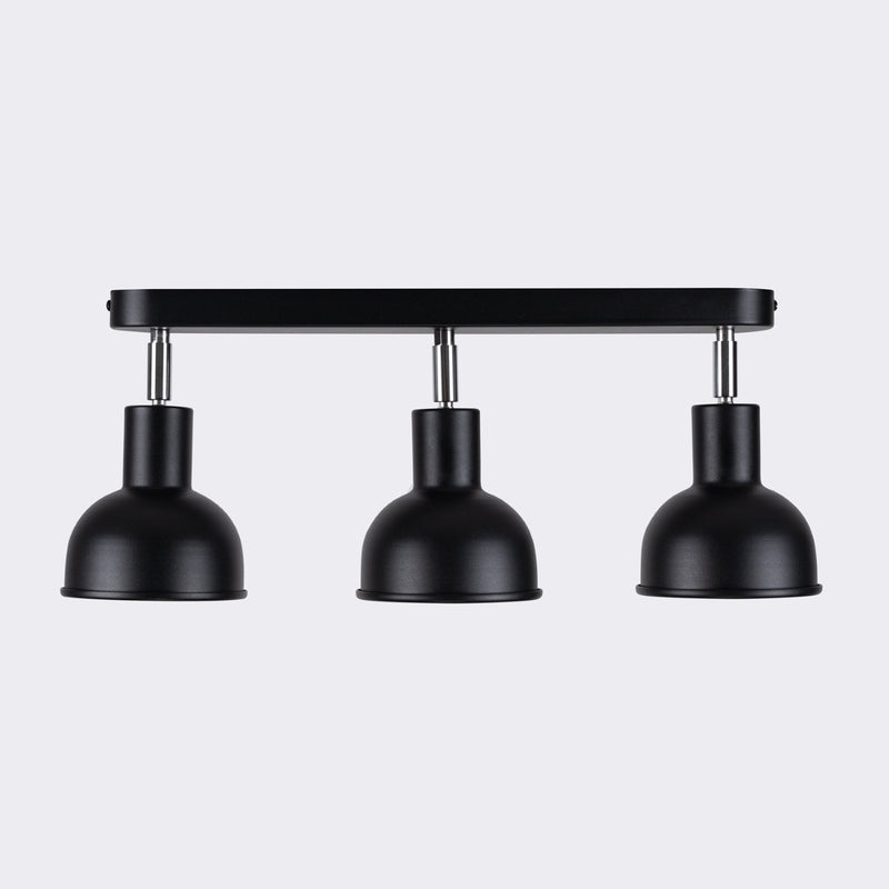 Ceiling lamp Sollux Lighting Elba 3 E27 steel black