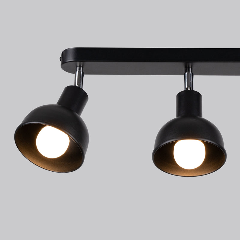 Ceiling lamp Sollux Lighting Elba 3 E27 steel black