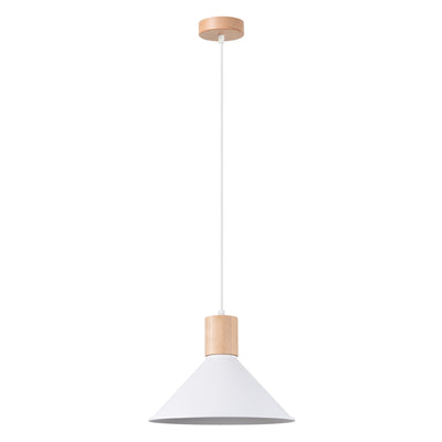 Pendant lamp Sollux Lighting Jaga 1 E27 steel white