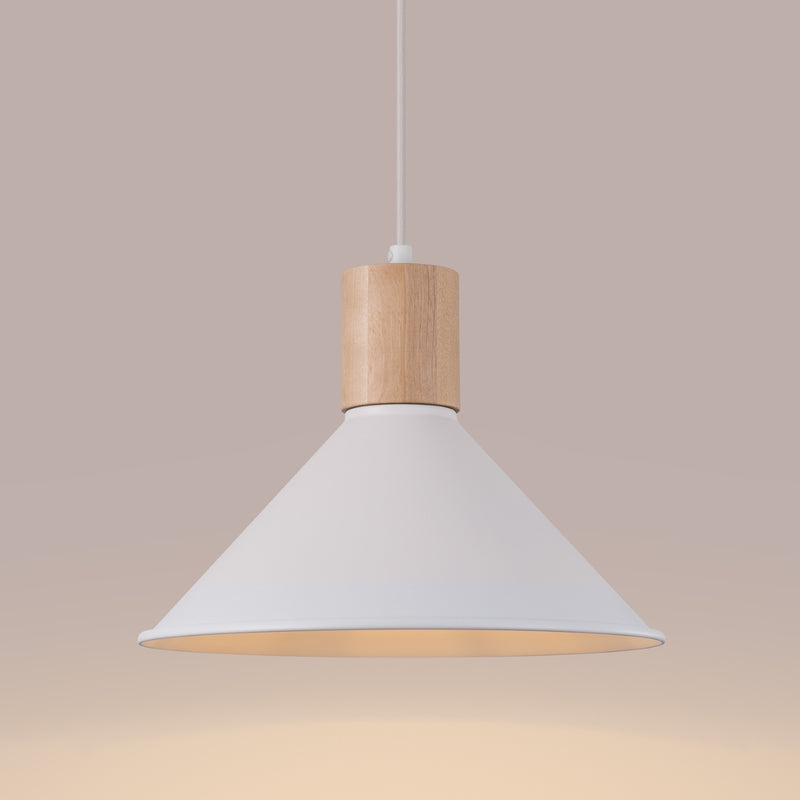 Pendant lamp Sollux Lighting Jaga 1 E27 steel white