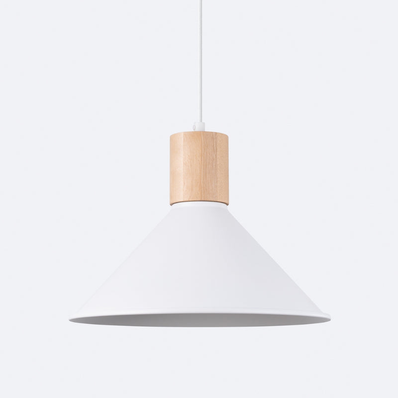 Pendant lamp Sollux Lighting Jaga 1 E27 steel white