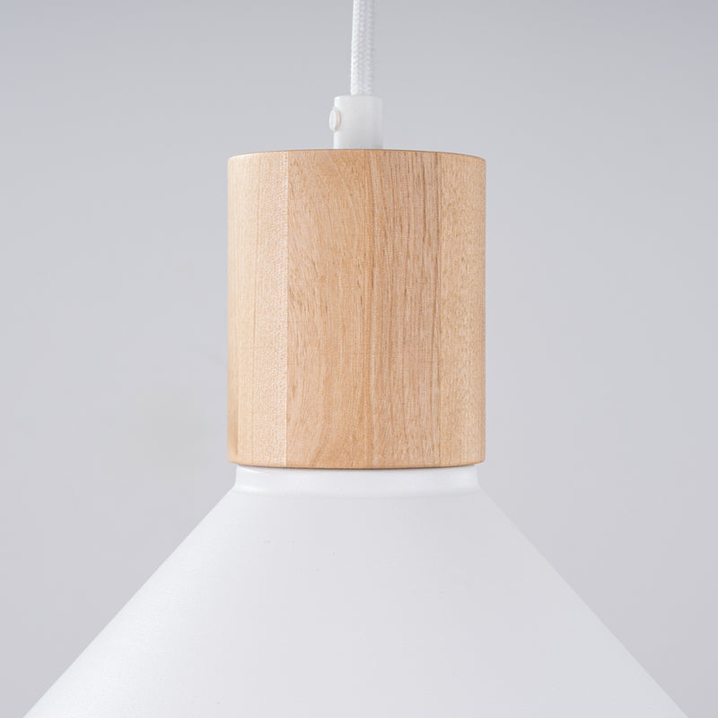 Pendant lamp Sollux Lighting Jaga 1 E27 steel white