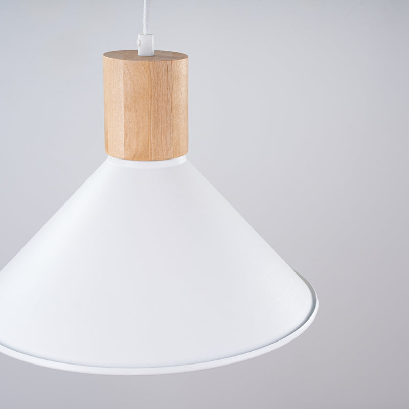 Pendant lamp Sollux Lighting Jaga 1 E27 steel white