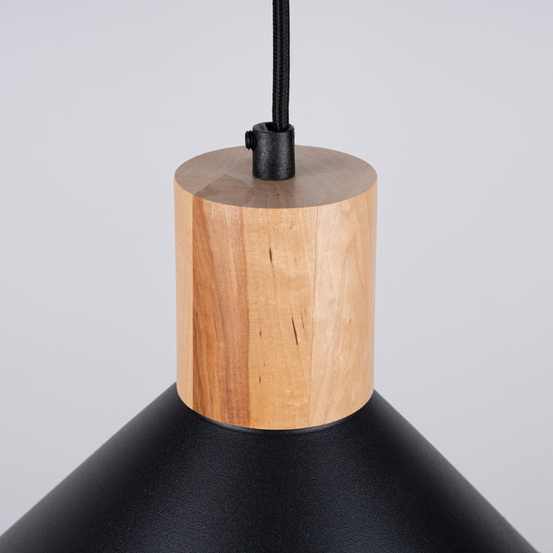 Pendant lamp Sollux Lighting Jaga 1 E27 steel black