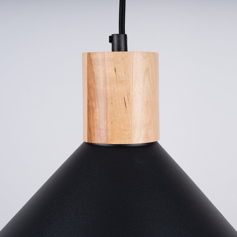 Pendant lamp Sollux Lighting Jaga 1 E27 steel black