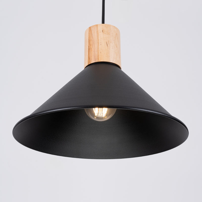 Pendant lamp Sollux Lighting Jaga 1 E27 steel black