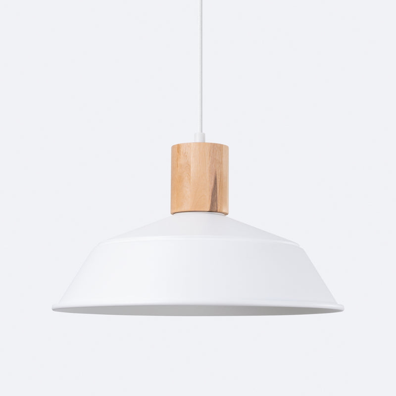 Pendant lamp Sollux Lighting Fano 1 E27 steel white