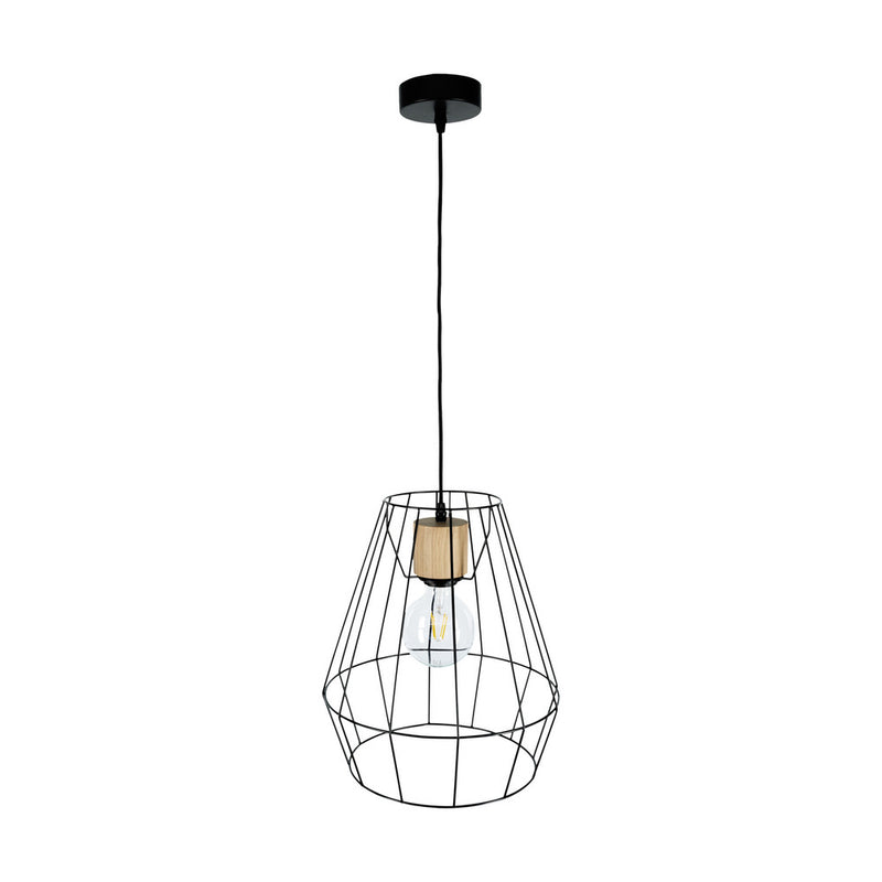 Endorfina Pendant Lamp 1xE27 Max.60W Black/Oiled Oak/Black/Black