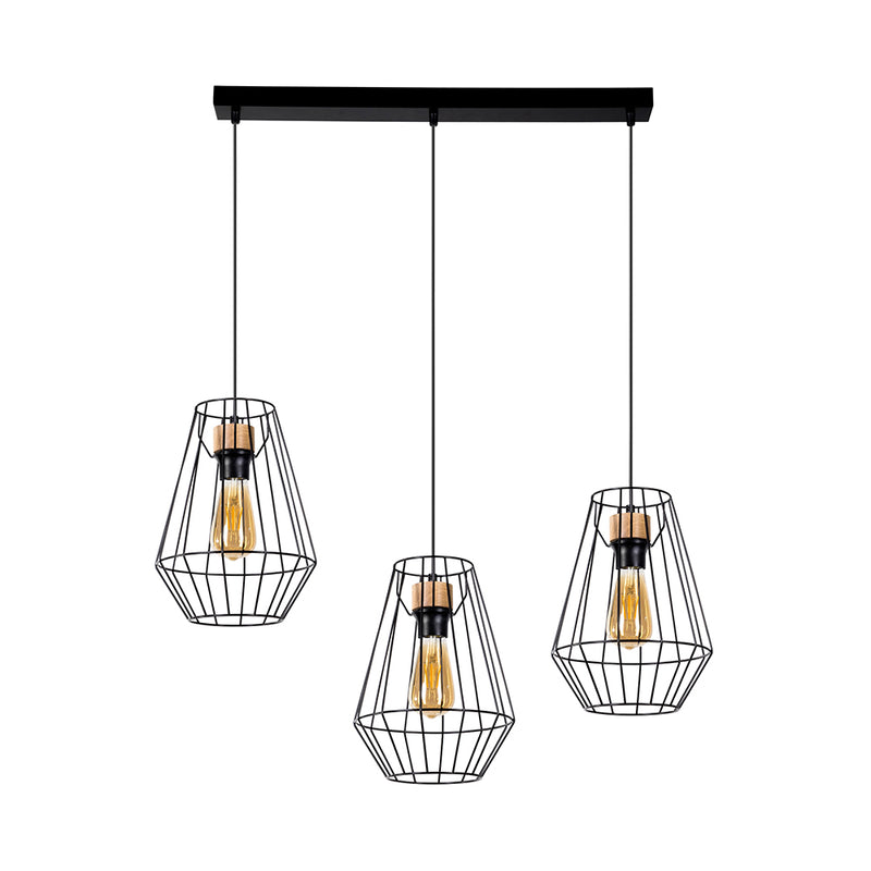 Endorfina Pendant Lamp 1xE27 Max.60W Black/Black PVC/Black