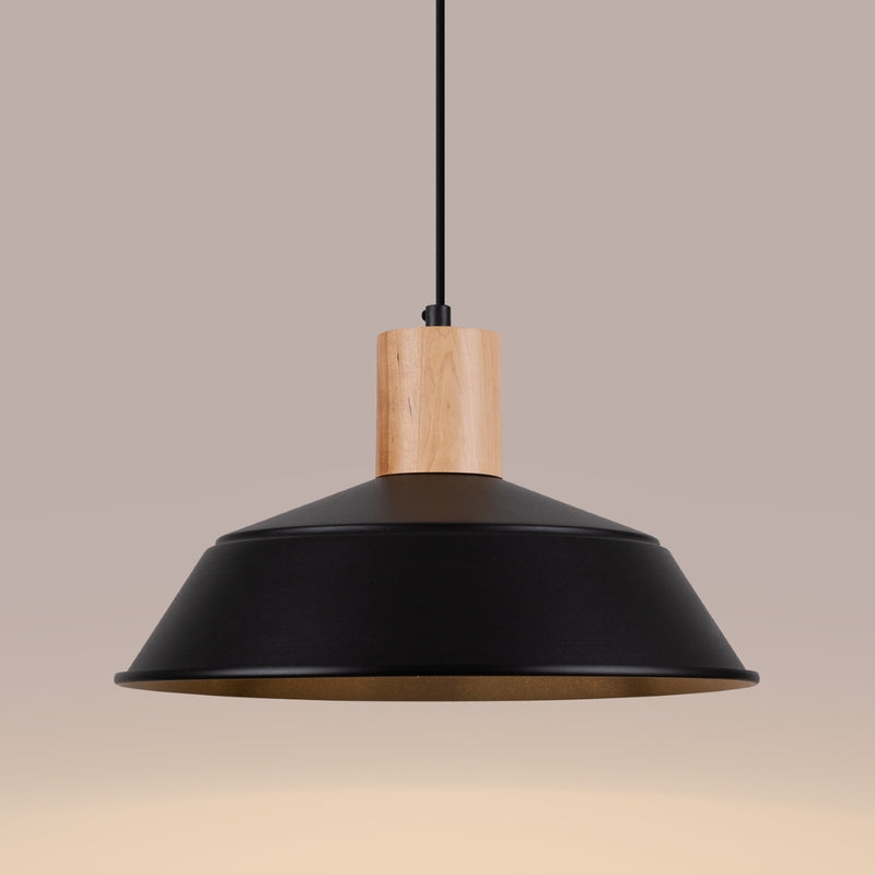 Pendant lamp Sollux Lighting Fano 1 E27 steel black