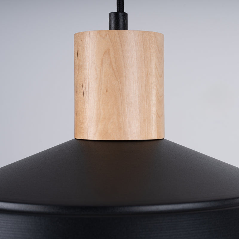 Pendant lamp Sollux Lighting Fano 1 E27 steel black