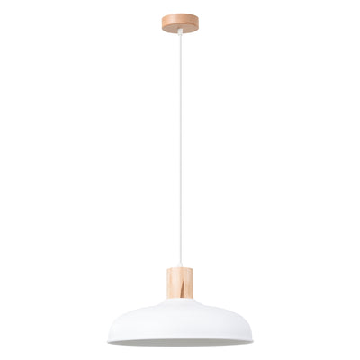 Pendant lamp Sollux Lighting Indy 1 E27 steel white