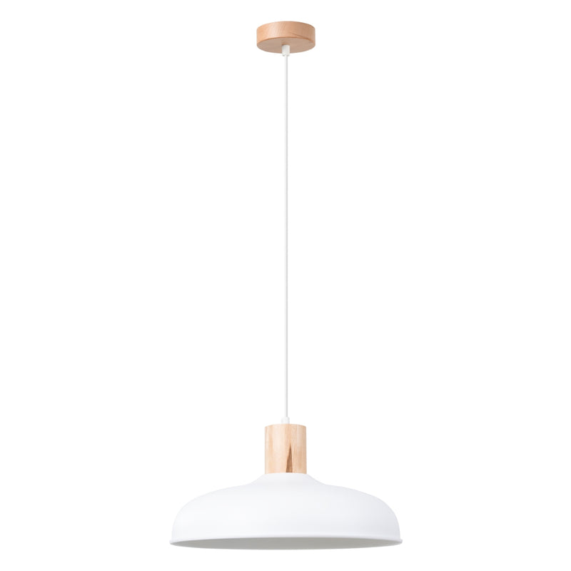 Pendant lamp Sollux Lighting Indy 1 E27 steel white