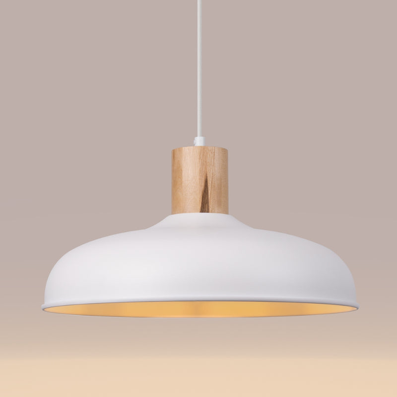 Pendant lamp Sollux Lighting Indy 1 E27 steel white