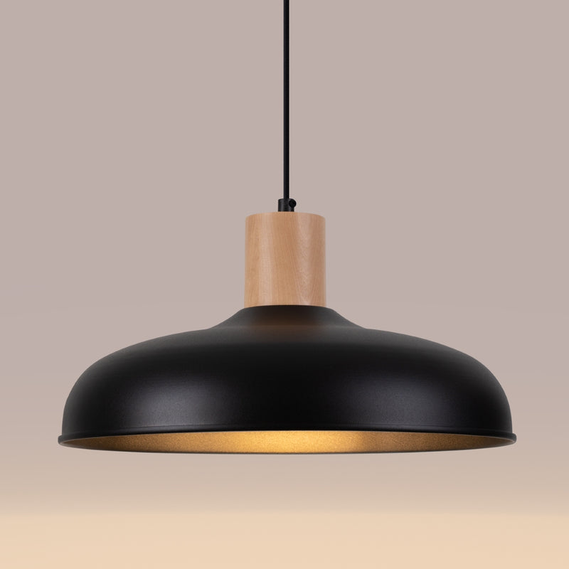 Pendant lamp Sollux Lighting Indy 1 E27 steel black