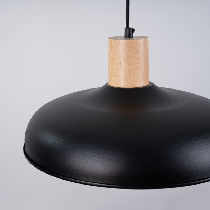 Pendant lamp Sollux Lighting Indy 1 E27 steel black