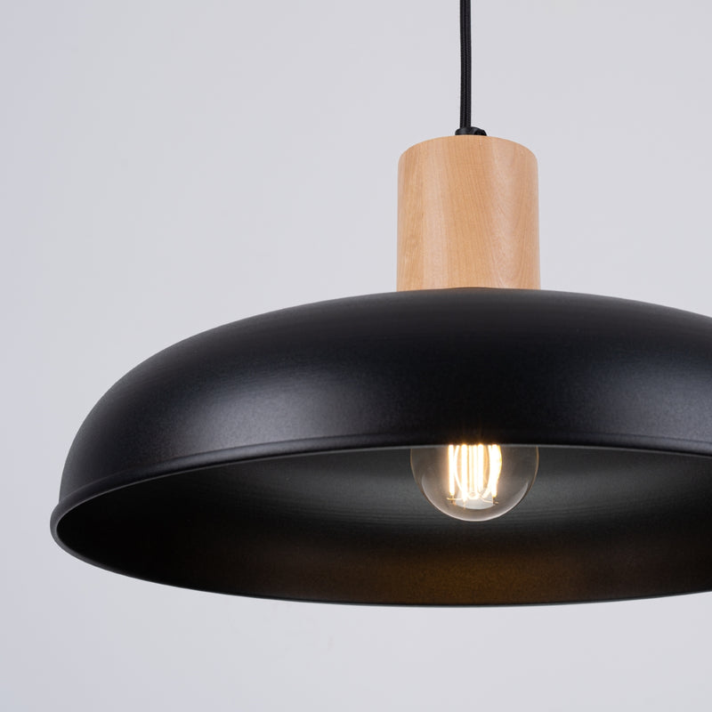 Pendant lamp Sollux Lighting Indy 1 E27 steel black