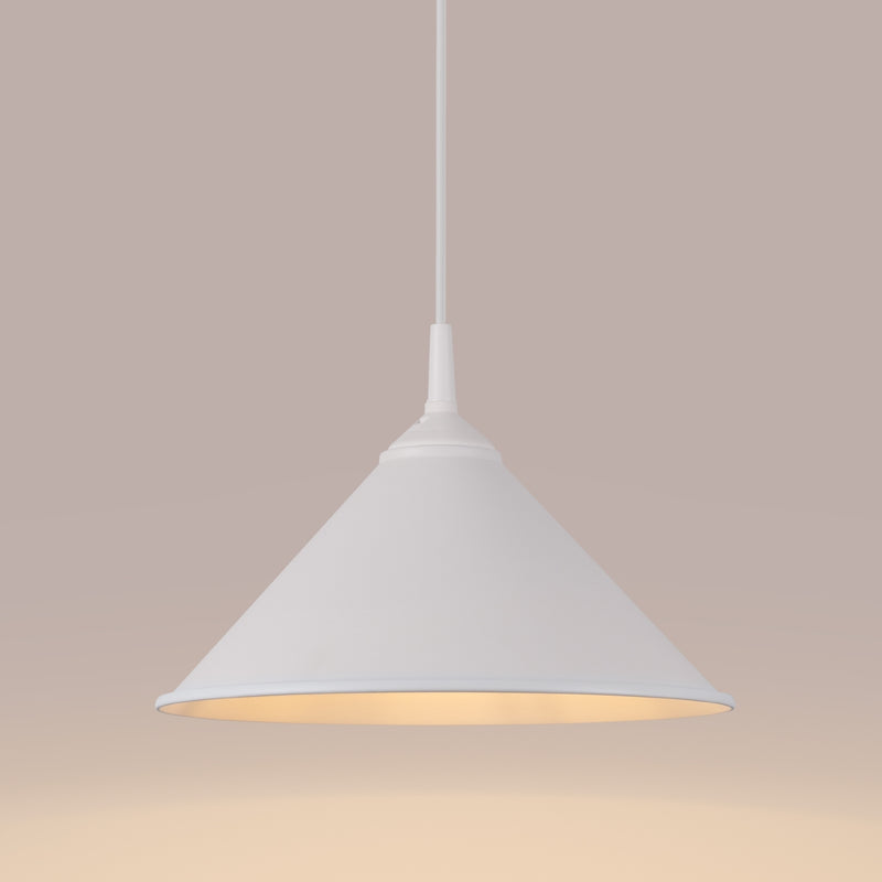 Pendant lamp Sollux Lighting Zuma 1 E27 steel white