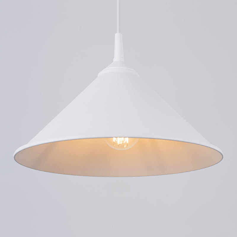 Pendant lamp Sollux Lighting Zuma 1 E27 steel white