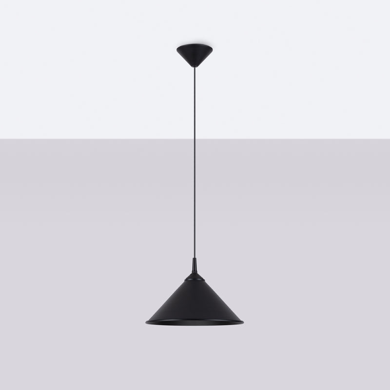 Pendant lamp Sollux Lighting Zuma 1 E27 steel black