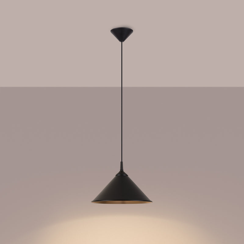 Pendant lamp Sollux Lighting Zuma 1 E27 steel black