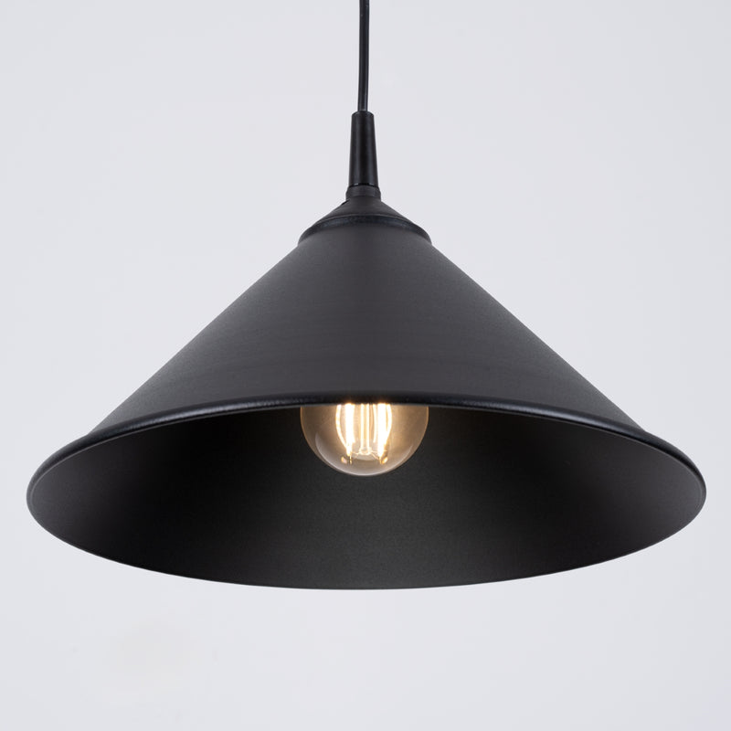 Pendant lamp Sollux Lighting Zuma 1 E27 steel black