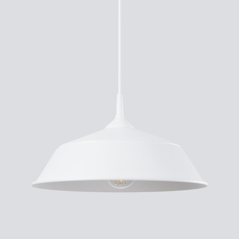 Pendant lamp Sollux Lighting Frika 1 E27 steel white