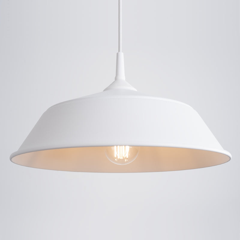 Pendant lamp Sollux Lighting Frika 1 E27 steel white