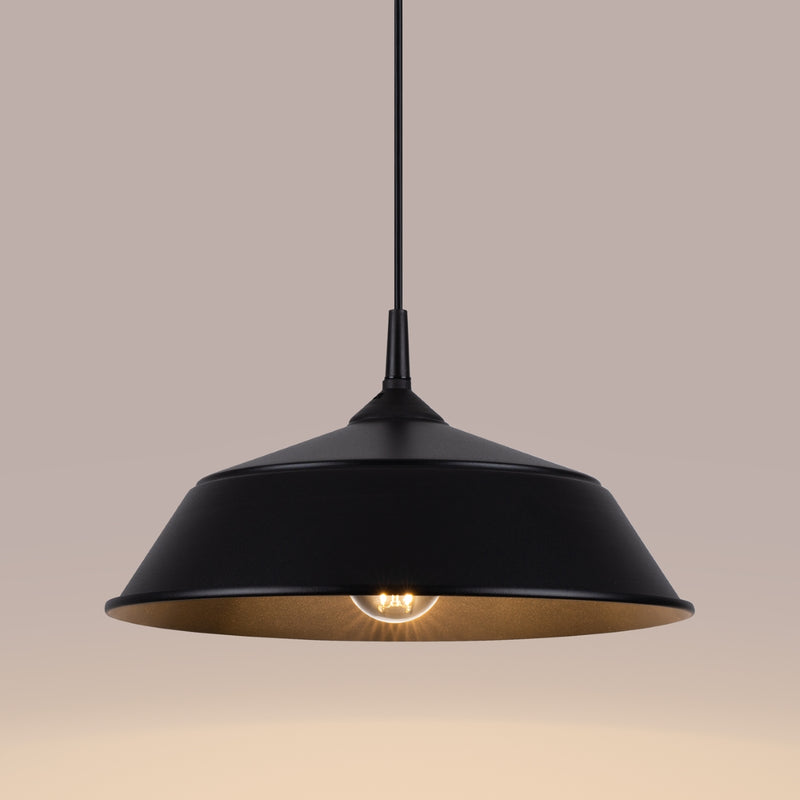 Pendant lamp Sollux Lighting Frika 1 E27 steel black