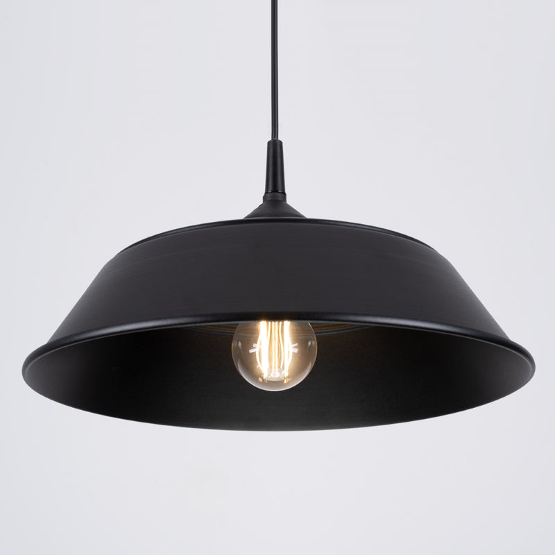 Pendant lamp Sollux Lighting Frika 1 E27 steel black