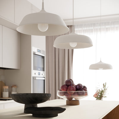 Pendant lamp Sollux Lighting Gina 1 E27 steel white