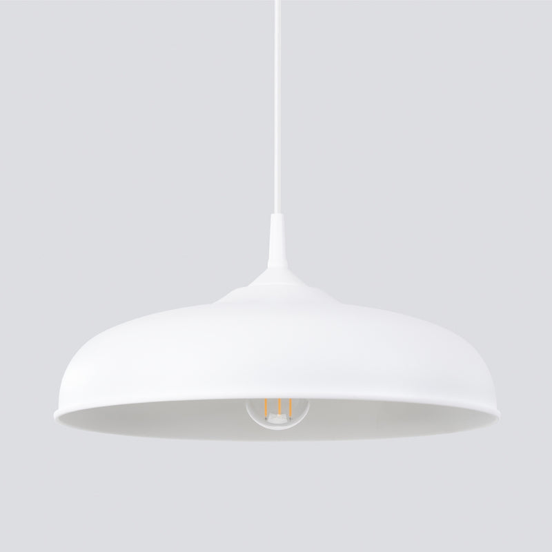 Pendant lamp Sollux Lighting Gina 1 E27 steel white