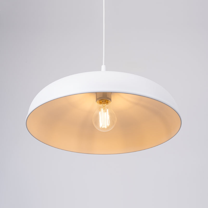 Pendant lamp Sollux Lighting Gina 1 E27 steel white