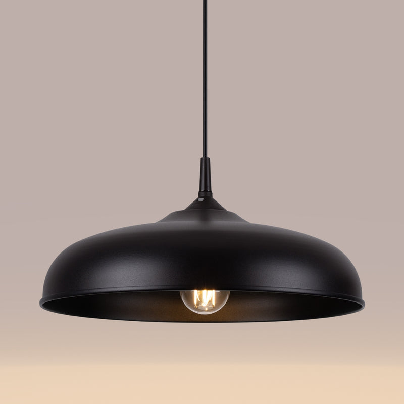 Pendant lamp Sollux Lighting Gina 1 E27 steel black