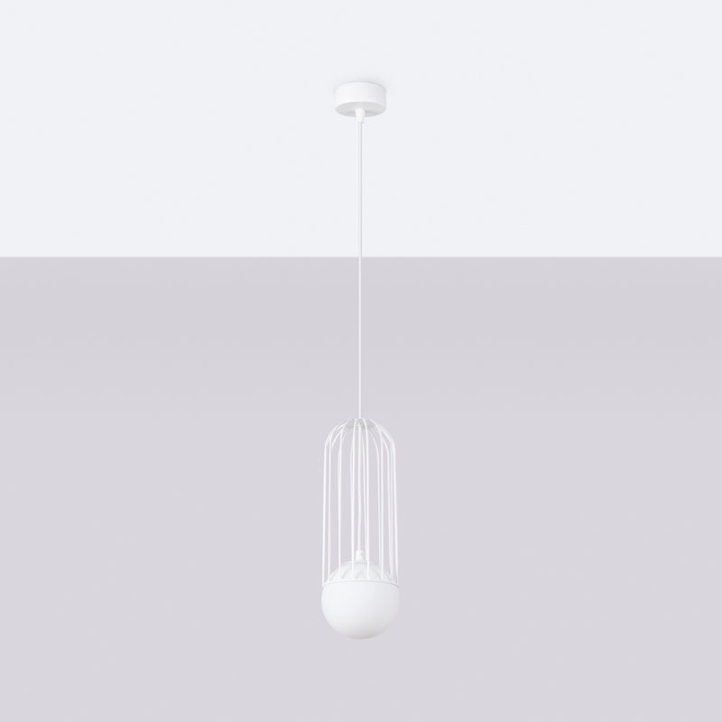 Pendant lamp Sollux Lighting Brina 1 G9 steel white