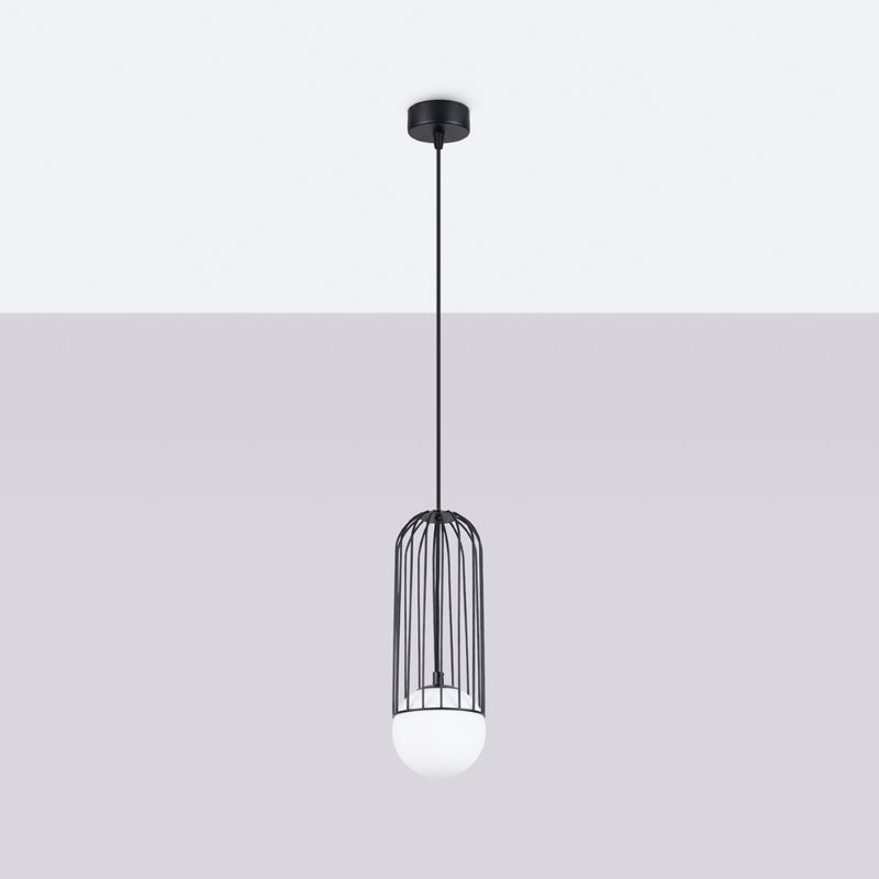 Pendant lamp Sollux Lighting Brina 1 G9 steel black