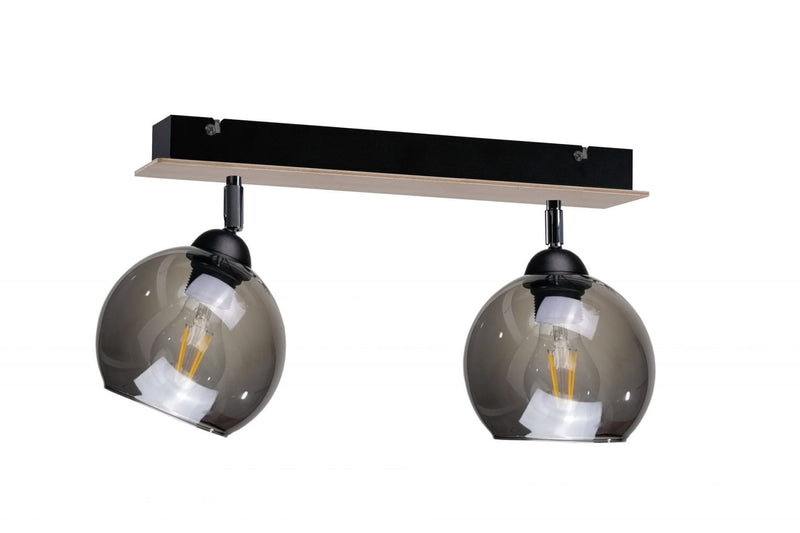 Keter Lighting Yuno 2L ceiling lamp E27 H 24.0cm