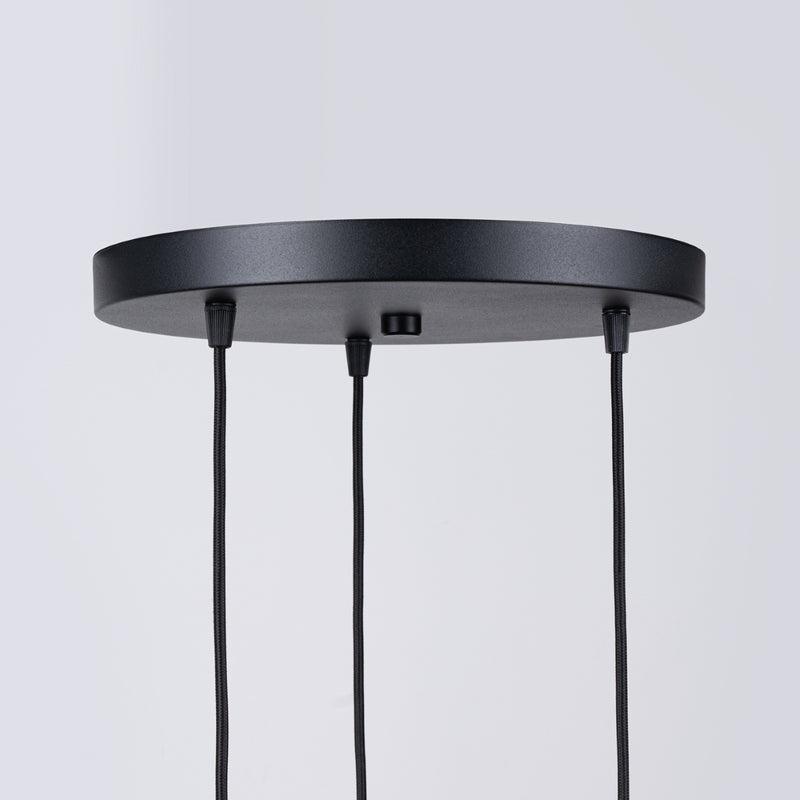 Pendant lamp Sollux Lighting Brina 3 G9 steel black